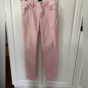 NYDJ faded pink ankle jeans